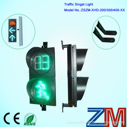 300mm Cobweb Lens Green LED Traffic Light / Traffic Signal Light